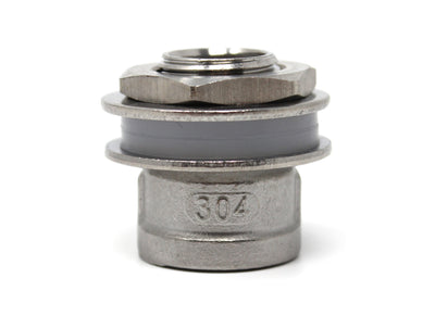 Concord Full 304 Stainless Steel 1/2" Weldless Bulkhead Fitting