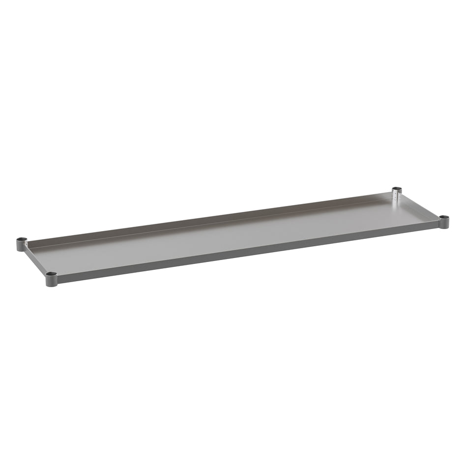 Woodford Galvanized Under Shelf for Prep and Work Tables - Adjustable Lower Shelf for 30" x 72" Stainless Steel Tables