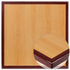 Glenbrook 24'' Square 2-Tone High-Gloss Cherry / Mahogany Resin Table Top with 2'' Thick Drop-Lip
