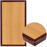 Glenbrook 24" x 30" Rectangular 2-Tone High-Gloss Cherry Resin Table Top with 2" Thick Mahogany Edge