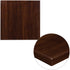 Glenbrook 24'' Square High-Gloss Walnut Resin Table Top with 2'' Thick Drop-Lip
