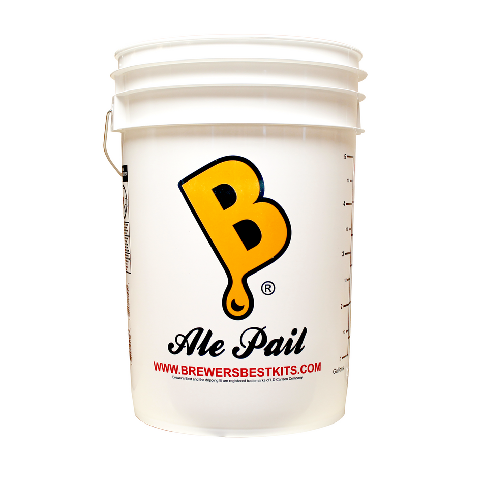 6.5 Gallon Ale Pail Plastic Primary Homebrew Fermenter Bucket with Volume Markings
