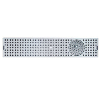 Micro Matic DP-120D-45GR 45 Inch Drip Tray Trough with Glass Rinser Stainless Steel