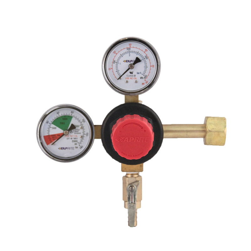 Dual Gauge Primary CO2 Regulator - 0-50 PSI Working Pressure