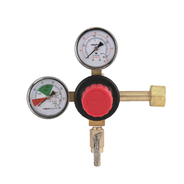 Dual Gauge Primary CO2 Regulator - 0-50 PSI Working Pressure
