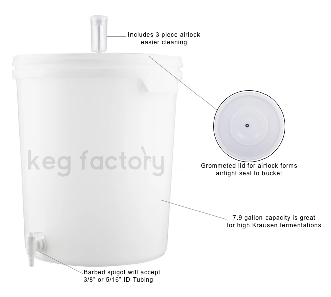 Plastic keg bucket deals