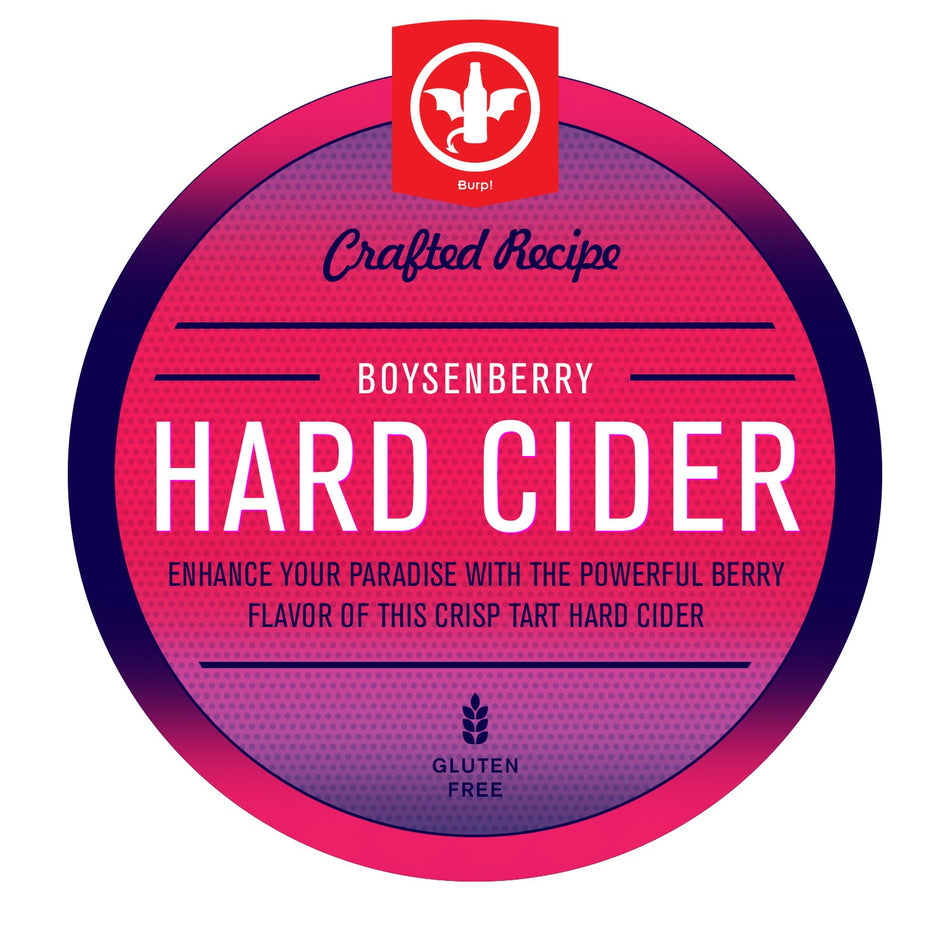 2 Gallon Boysenberry Hard Cider Homebrew Recipe Ingredient Kit - Gluten Free