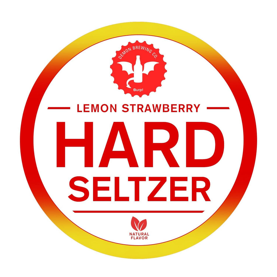 1 Gallon Lemon Strawberry Hard Seltzer Homebrew Recipe Kit