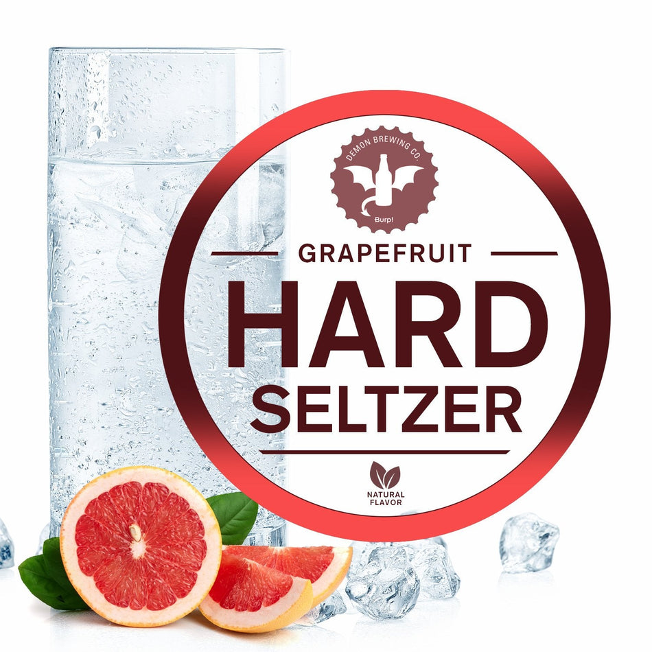 2 Gallon Grapefruit Hard Seltzer Homebrew Recipe Kit