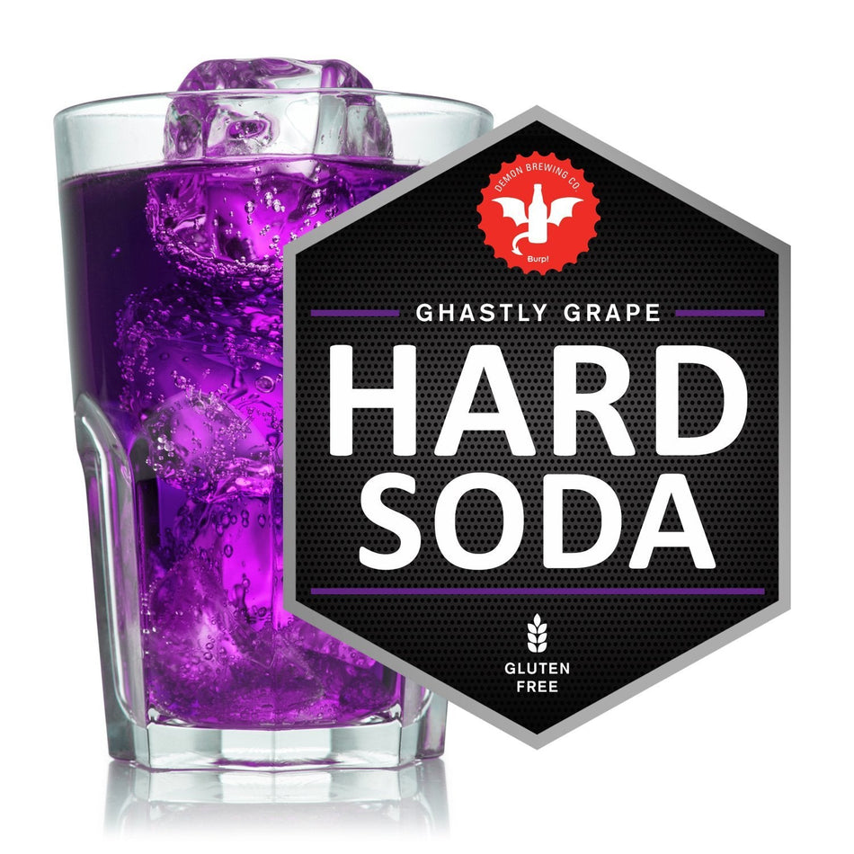 2 Gallon Ghastly Grape Hard Soda Homebrew Recipe Kit