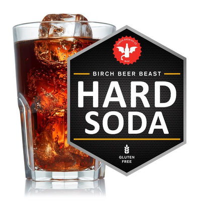 2 Gallon Birch Beer Beast Hard Soda Homebrew Recipe Kit - Wintergreen Fermentable Craft Soda