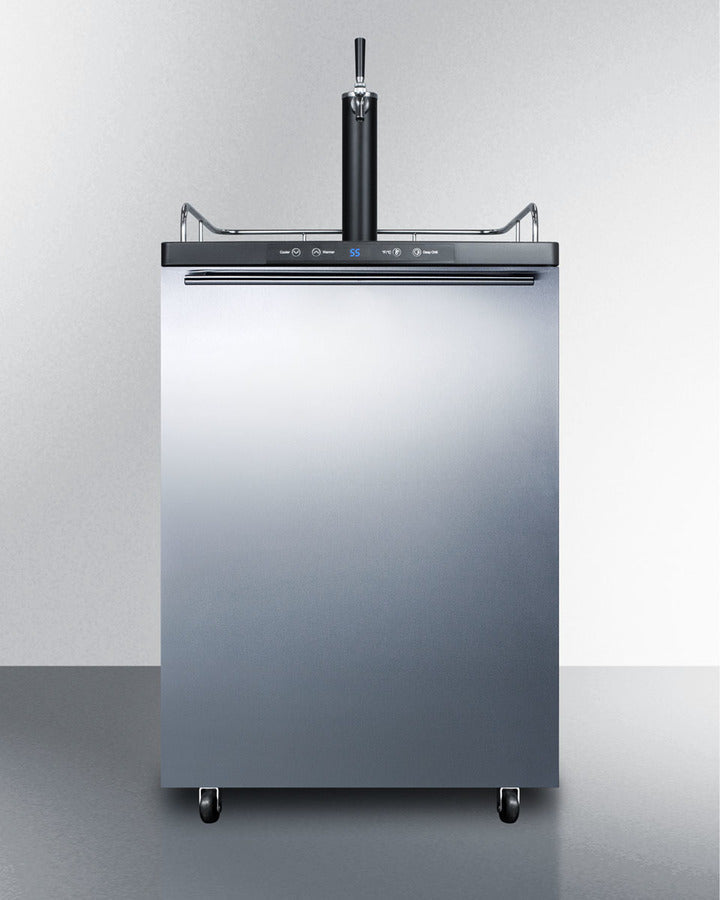 24 Inch Wide 6 Cu. Ft. Single Tap Kegerator with Digital Controls (3584300187728)