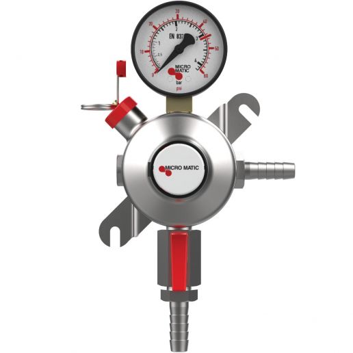 Micro Matic 8011-PP Premium Plus Single Gauge Secondary CO2 Low-Pressure Regulator