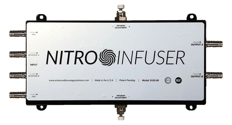 In-Line Nitro Infuser - Nitrogen Injection Device for Nitro Coffee Beer Brewery Cafe