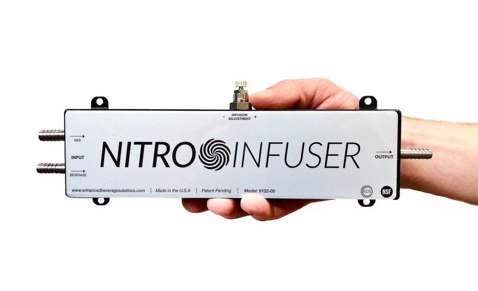 In-Line Nitro Infuser - Nitrogen Injection for Nitro Coffee and Nitro Beer