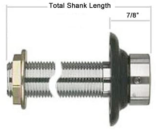 Standard Size Draft Beer Shank Assembly - 304 Grade Stainless Steel