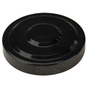 3" black plastic top cap