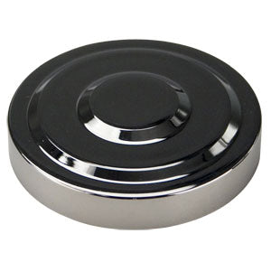 3" chrome plastic top cap